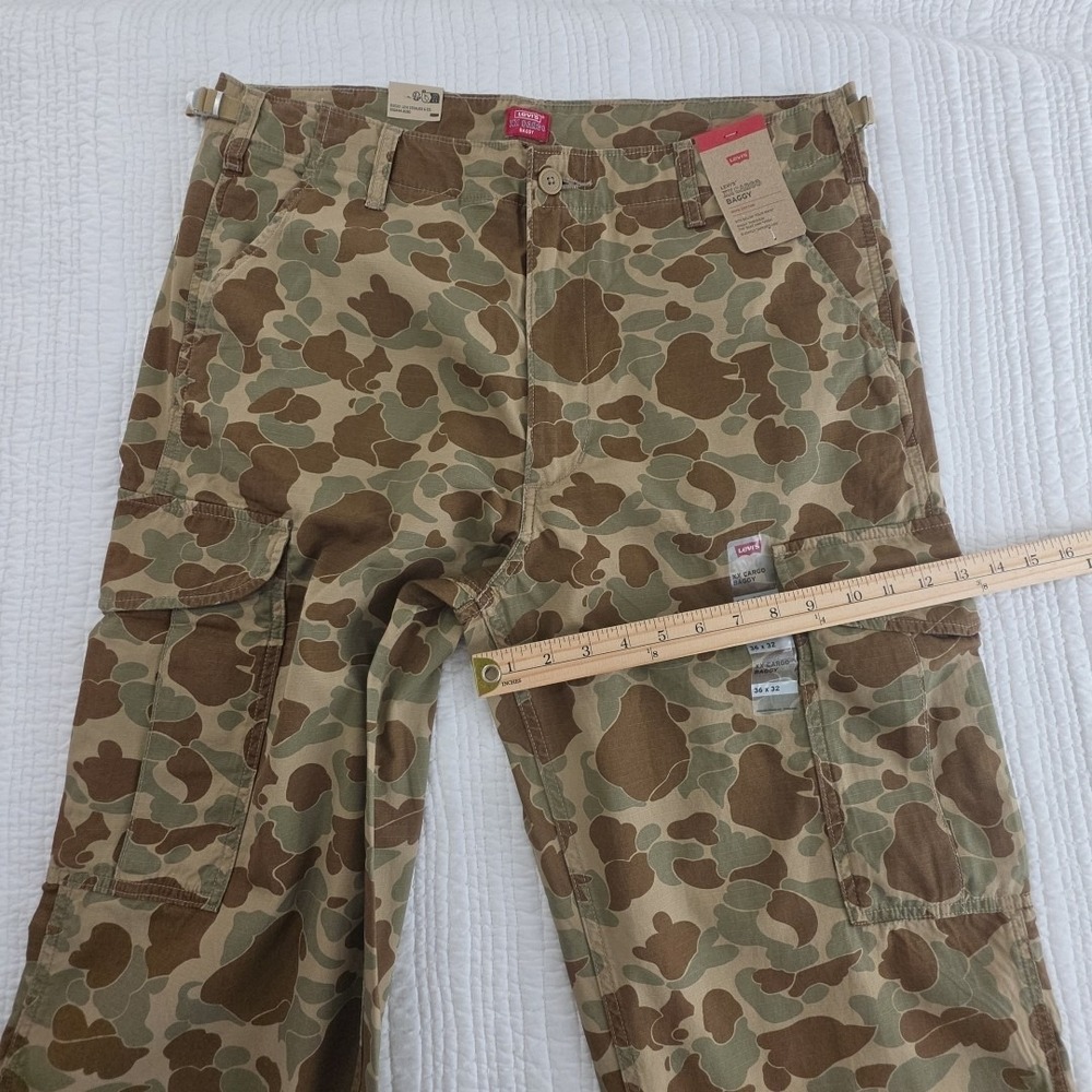 Levi's‎ XX Cargo Baggy Camo Pants Men's 36x32 100% Cotton NEW Utility NWT 6 Pkts - Picture 14 of 16